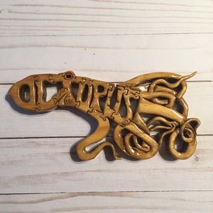 Wooden Octopus Decor